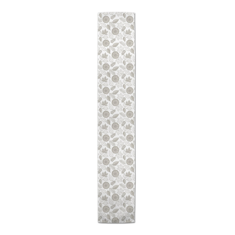 Chemin de table Safira, 72 po x 16 po, Gris clair