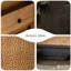 Buffet rétro en bois massif noir