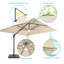 Parasol rectangulaire en porte-à-faux avec base 138 po x 108 po Rozalinda-1299064120