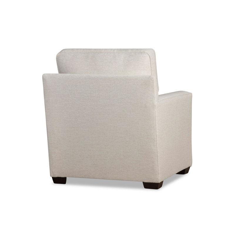 Taylor Upholstered Armchair, Nomad Snow Crypton® Chenille
