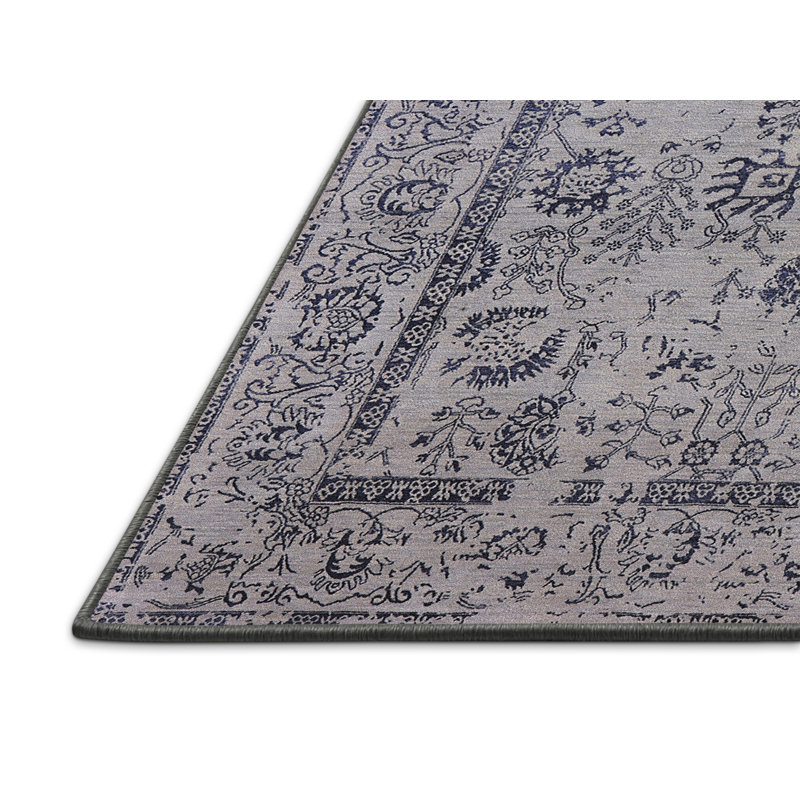 Tapis oriental gris Leilani, Rectangle 5 pi x 7 pi