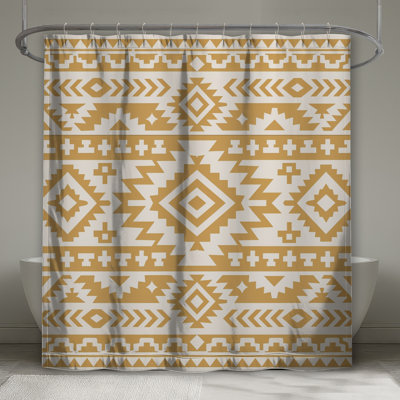 Rideaux de douche à motif aztèque Southwestern