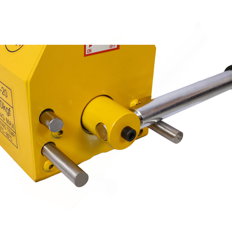 Permanent Magnetic Lifting With Release, 4400Lbs/2000Kg Heavy Duty Magnet, 2.5 Safety Factor, Neodymium & Steel For Hoist, Shop Crane, Block, Board Lifting Plate Steel