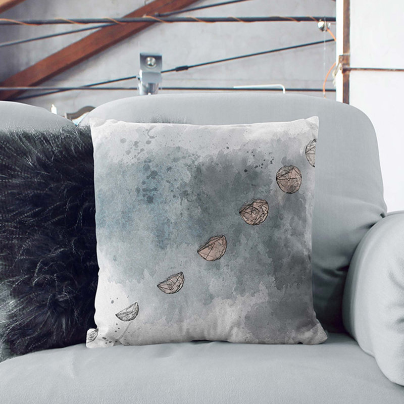 Square Cushion, 55cm H x 55cm W x 20cm D, White
