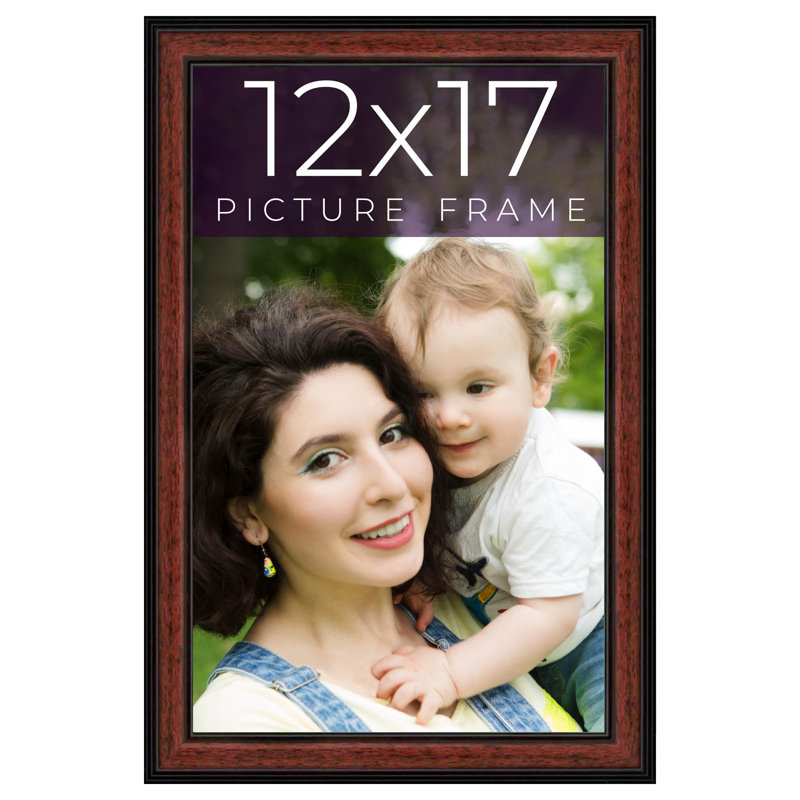Cadre photo en bois massif Kaeley, L 12 po x H 17 po