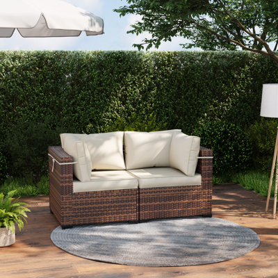 Wicker Outdoor Patio Sofa