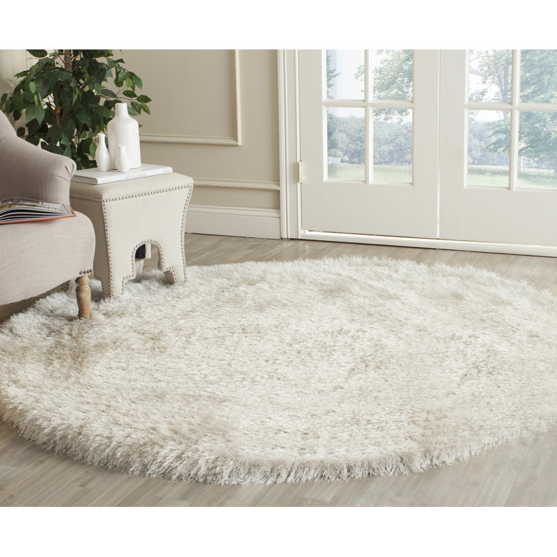 Venice Shag Hand Tufted Performance Rug, Round 6'