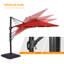 Parasol lumineux en porte-à-faux 132 po Darcie-May-437990477