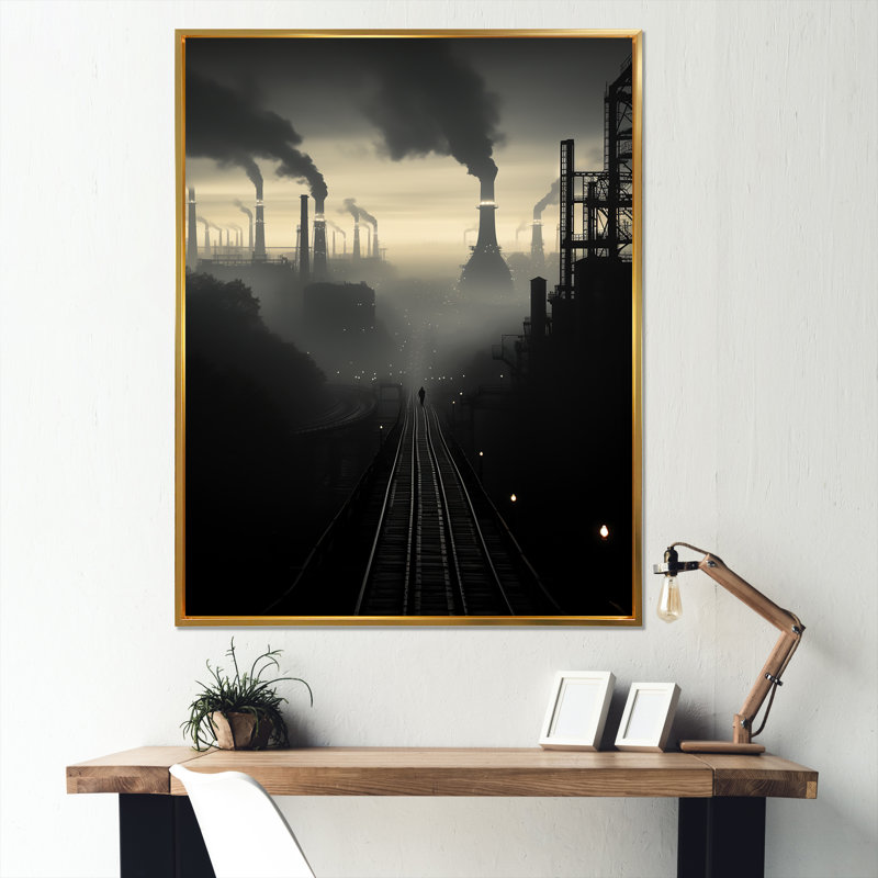 Impression sur toile, impression sur toile, Cadre flottant doré, H 32 po x l 24 po x P 1 po