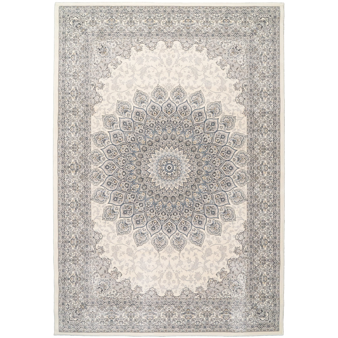 Attell Oriental Cream/Grey Area Rug Astoria Grand Rug 