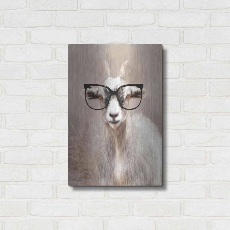 «See Clearly Goat» par Lori Deiter, H 24 po x l 16 po
