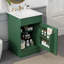 Meuble-lavabo de 20 po avec lavabo. Tablette de porte d'armoire et configuration réglable. Trop-plein de finition de cuve en céramique. Caractéristique silencieuse. Unité de lavabo autoportante requise. Fabrication.-120658905