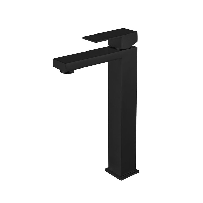 Robinet pour salle de bain vasque à poignée simple DAX Roma, Noir, noir, noir, noir