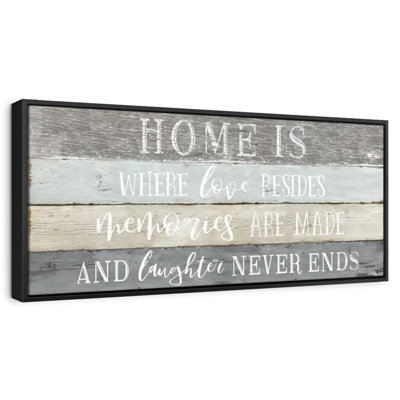 Enseigne murale Home Is Where Love Resides