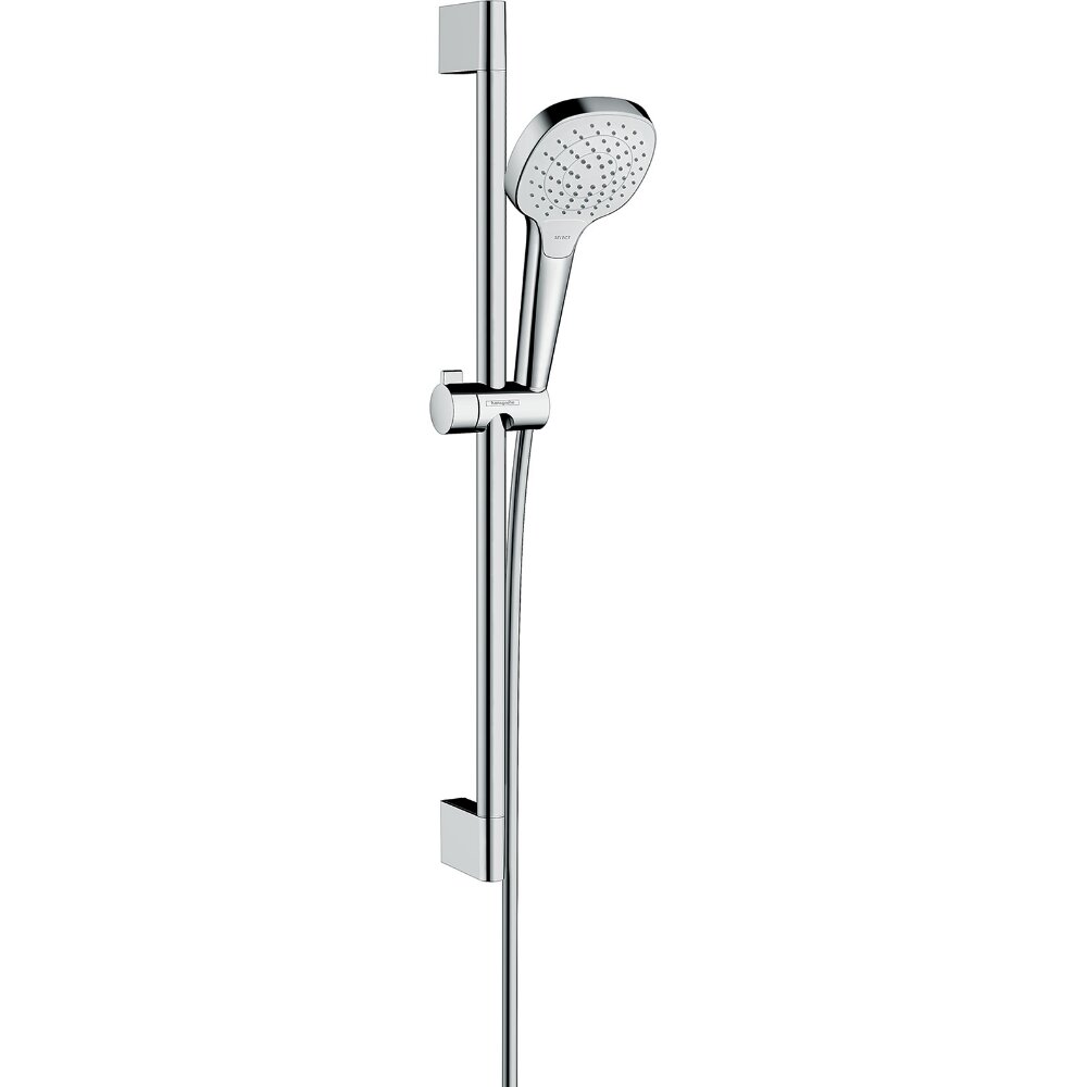 Hansgrohe Croma Select E Duschset Vario Wassersparend 9 L/Min Mit Duschstange 65 Cm Weiß/Chrom