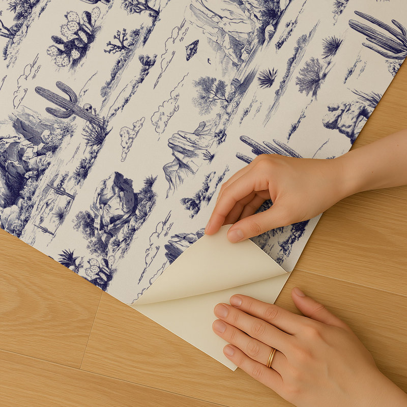 Papier peint adhésif Zone 51 Novelty Toile, Bleu