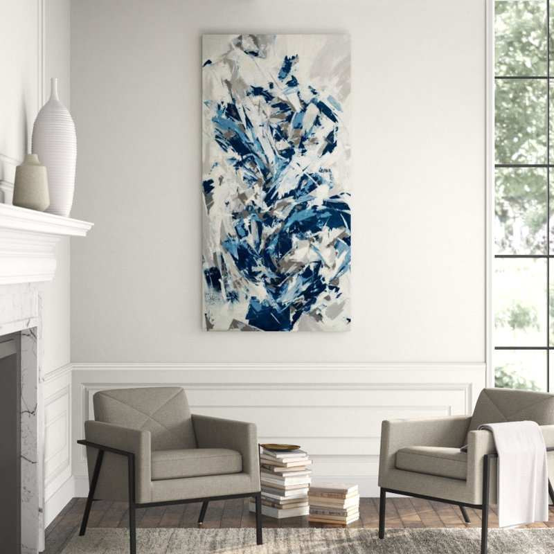 Lake Print by Sara Brown, 72" H x 36" W x 1.5" D, Plexi