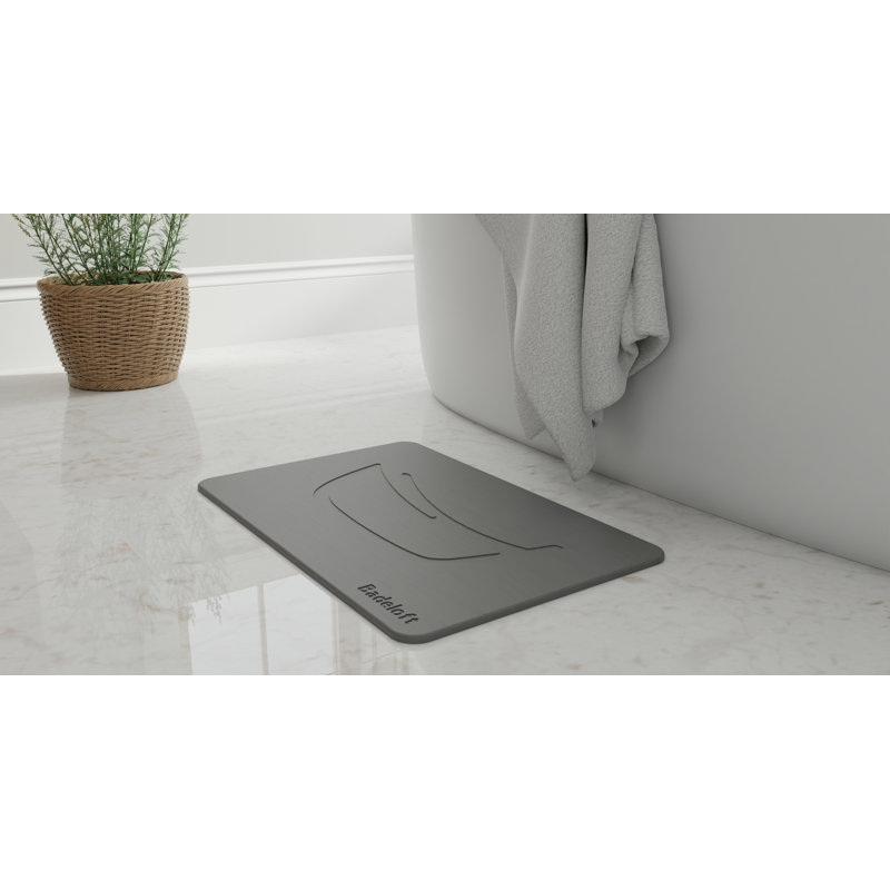 Stone Bathtub Mat, Gray