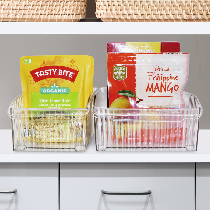 Easy Glide Fluted Storage Bin with Wheels - 12x8"