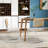 Rattan Backrest Upholstered Side Chair (Set Of 2)-808845875