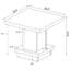 Ensemble de tables basses 3 pièces Cappuccino
