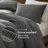 Lyon Oversized Cozy Cotton Waffle Washed Duvet Set-114381492-114489670