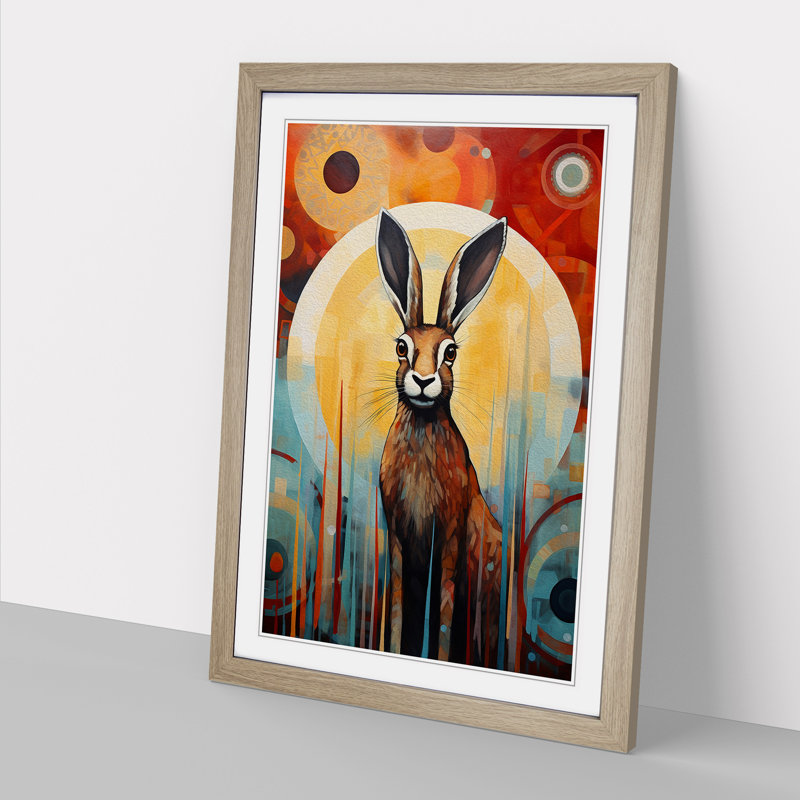 Hare Abstract Art - Framed Print