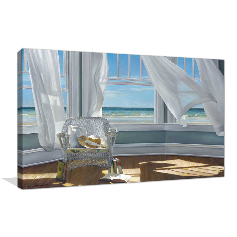 Gentle Reader par - Peinture, Toile tendue, H 36 po x l 60 po x P 1,5 po