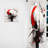Eligio Red Black Multifaceted Whirls - Modern Velvet Curtain - Room Darkening - 1 panel-2071367425