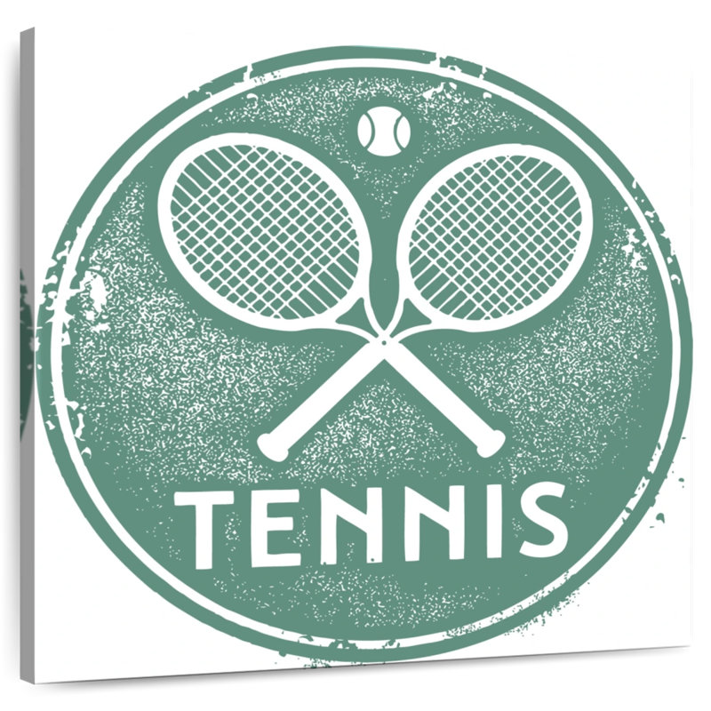 Kema Tennis, typographie, H 10 po x l 10 po