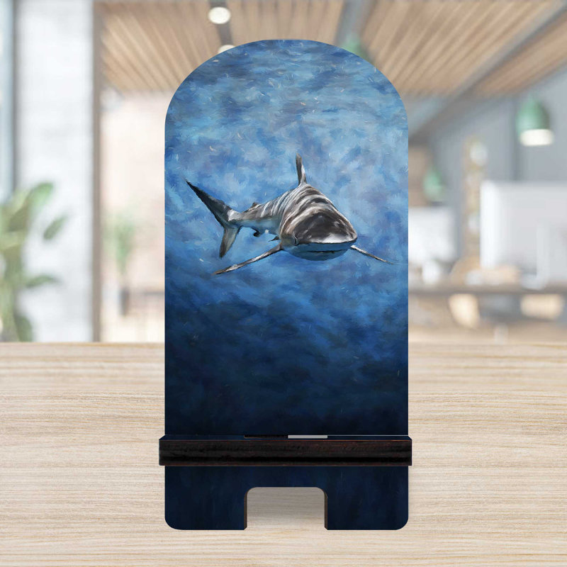 Support de bureau Designocracy bleu / noir / gris, H 6 po x l 3 po x P 3 po