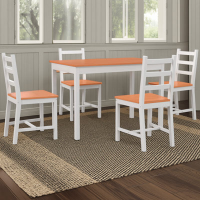 Modern Kitchen Solid Wood Dining Table And Chair Set, Restaurant-specific Style, Solid Wood Material Shows Texture, Simple Design Is More Versatile