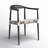 Kazbah Leather Dining Arm Chair-2105392400