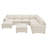 Abramson U-Shaped Upholstered Sectional Cloud Sofa With Ottoman-74227460