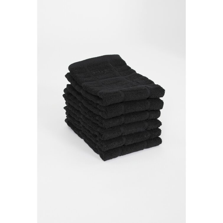 Dish Cloths for Washing Dishes Gray Kitchen Cloths Cleaning Cloths 12 inchx12 inch - 4 Pack