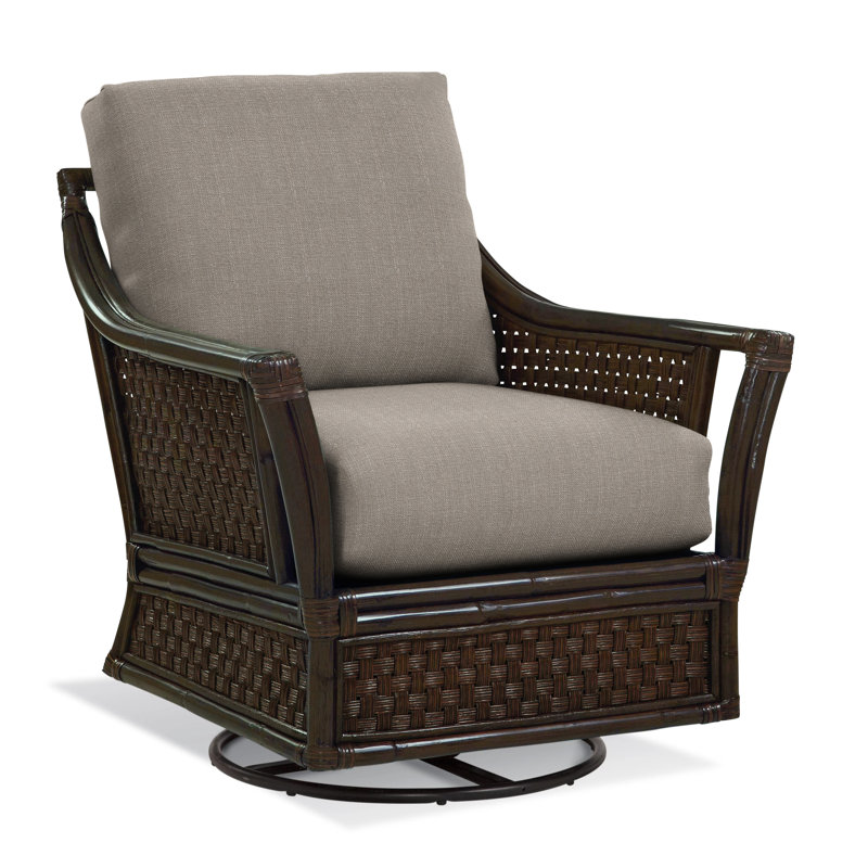 Fauteuil pivotant large de 32 po Boca, Performance de Crypton en pierre; 0884-83, Café