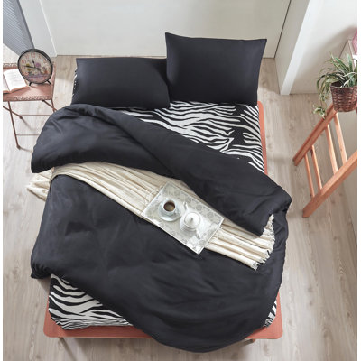 Ensemble de housse de couette 4 pièces en mélange de coton Mesa