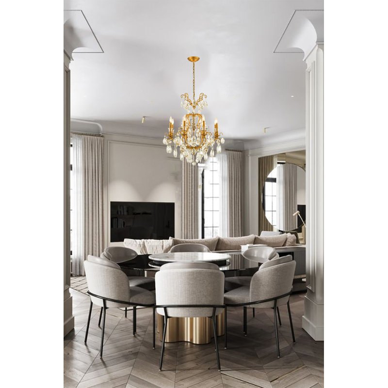 Lustre en cristal 8 lumières Aeliana