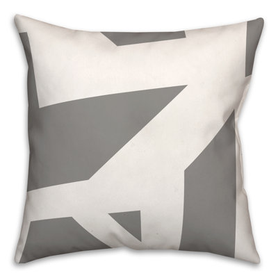 Geometric Outdoor Reversible Throw Pillow