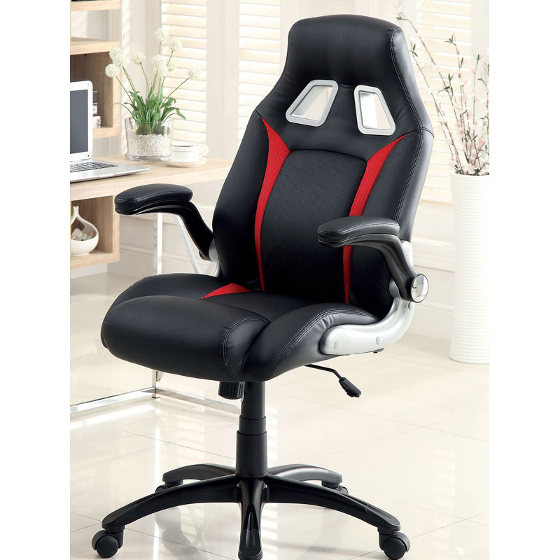 Street Racer Gaming Chair, Black/Red