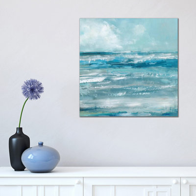 Windswept Waves by Sally Swatland - Wrapped Canvas Painting