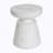 Outdoor Ponti Travertine Side Table,White
