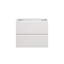 White Bathroom Cabinet Without Basin - 24w 201. 2 Drawers, Pre-assembled. 20% Extra Storage Volume, , Modern Style Vanity Without 201, White, Pre-assembled, & Neat, Storeroom, Compartment