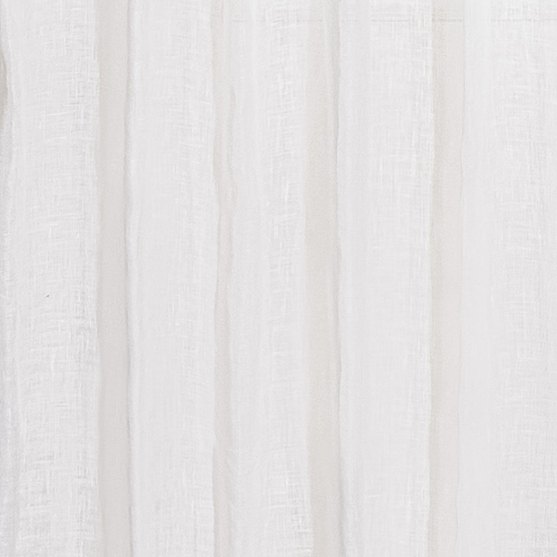 Paire de rideaux transparents Jazmine, L 52 po x L 96 po, Blanc