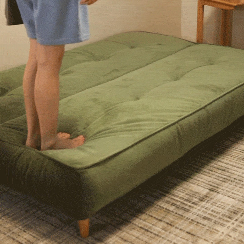 Coussin en velours côtelé vert, Vert