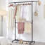 Adjustable Rolling Clothing Rack-343035969