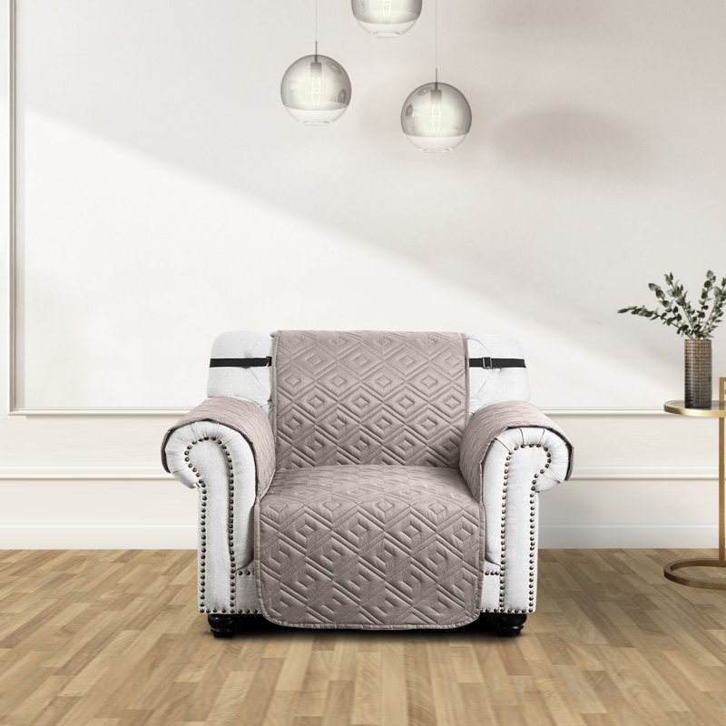 Box Cushion Sofa Slipcover, Beige