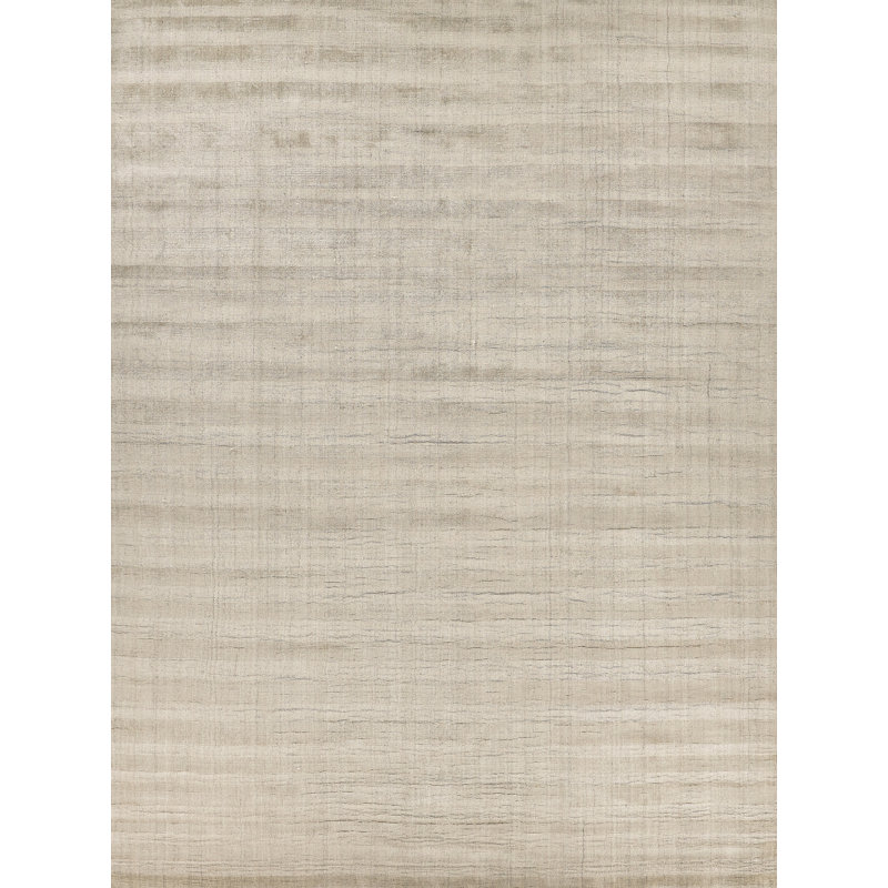 Robin Striped Area Rug in Taupe, Rectangle 6' x 9'