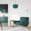Modern Cotton Fabric Double Tier Ceiling Shade with Shiny Inner-98656001-73565373