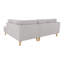Corner Sofa with Wooden Legs In Scandinavian Style -69378146-69378144